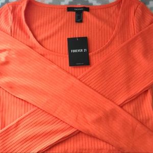 3 for 10 Bright Orange Crop Top